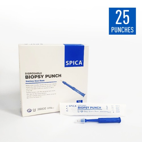 스피카 피부과용 바이옵시 펀치 biopsy punch(1~8mm) 1박스(25개입)
