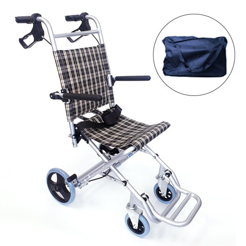 여행용 소형 초경량 휴대용 어린이 접이식 휠체어(8kg) WYK9001L